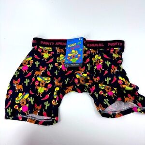 NWT Pawty Animal Black‎ / Pink Boxer Briefs- Cinco De Mutto
